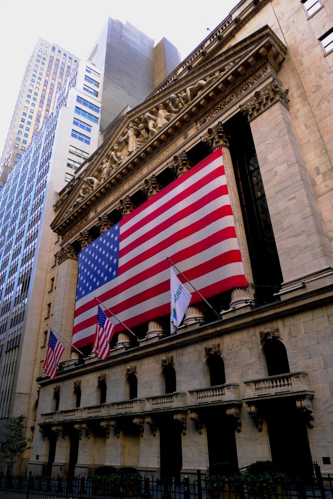 New York Stock Exchange at Wall Street