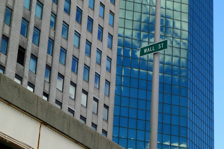 Wall Street NY - Concrete jungle where dreams are made of.