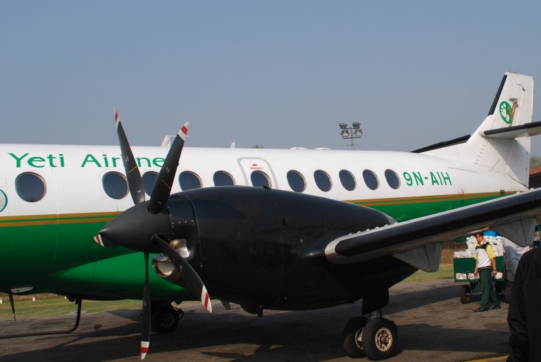 Flight of legendary monster, Yeti. A Jetstream 41 fleet.