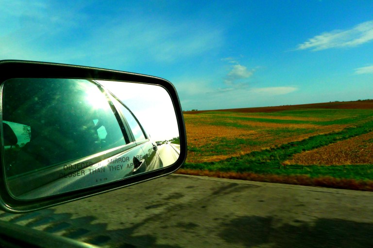 Land of corn fields and okra. Welcome to Iowa.