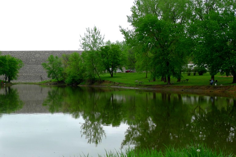 Coralville dam and its recreation parks, North of Iowa City.