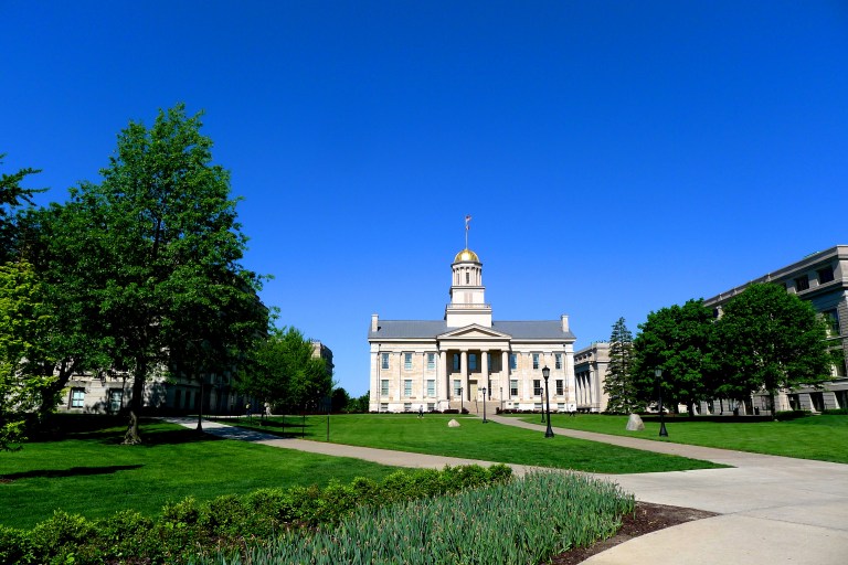 The Pentacrest - center of downtown Iowa City